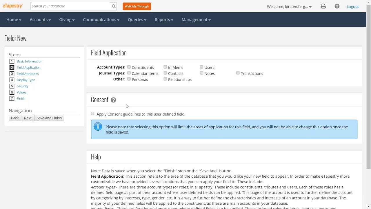 etapestry consent preference mgmt